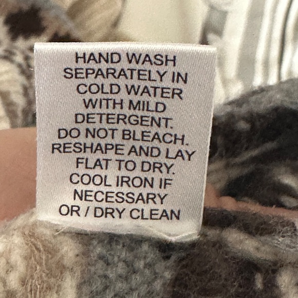 Tuckernuck Fair Isle Wool Blend Turtleneck Sweater Cropped Women's Size Small - Picture 6 of 6